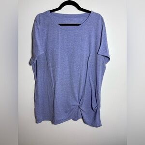 Cloud veil  Twist-Hem Short Sleeve Ter